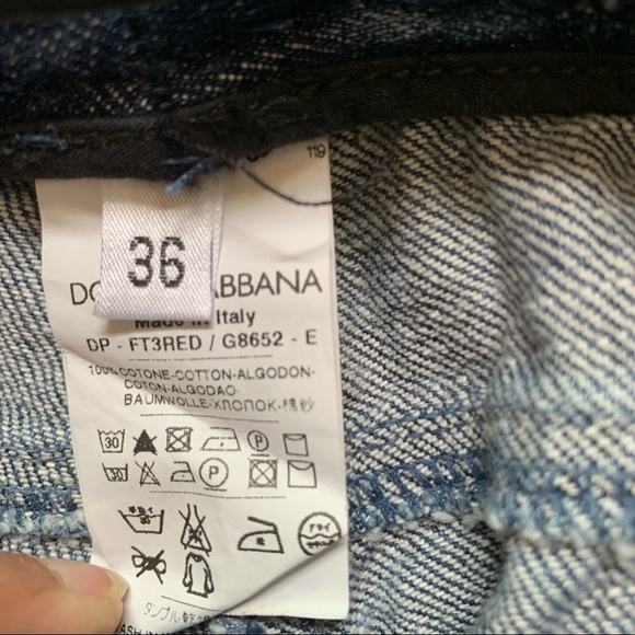 NWOT! Dolce & Gabbana Leopard Print Slim Jeans - Picture 9 of 14